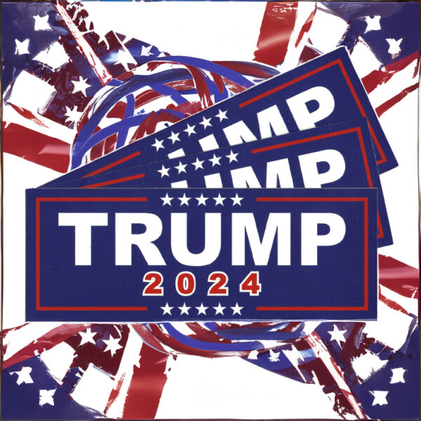 TRUMP 2024 Decal: Durable 3M™ Vinyl Bumper Sticker for Political Support - Image 3