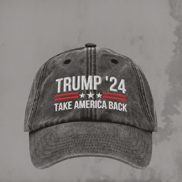 TRUMP 2024: Take America Back Embroidered Hat