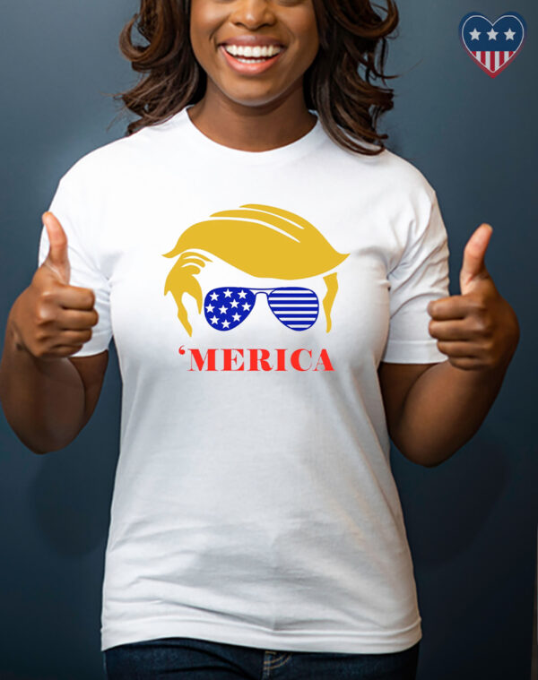 TRUMP 'Merica 2024: Show Your Patriotic Support with Our Exclusive T-Shirt