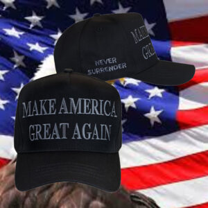 TRUMP NEVER SURRENDER BLACK MAGA Hat To Stand Against This Injustice 1