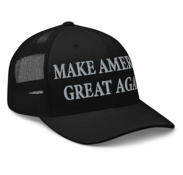 TRUMP NEVER SURRENDER: Black MAGA Trucker Hat for Patriots - Image 5