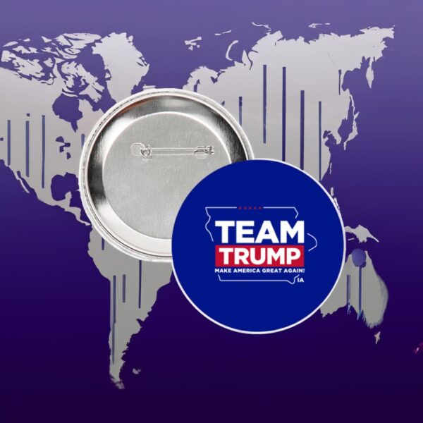 Team Trump Iowa Blue 3" Buttons - Image 2