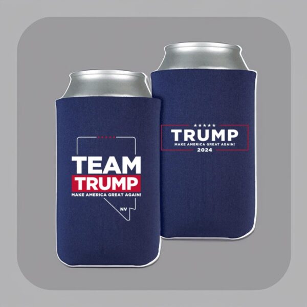 Team Trump 2024 Nevada Navy Beverage Cooler: Keep Your Drinks Cold and Show Your Support - Image 3