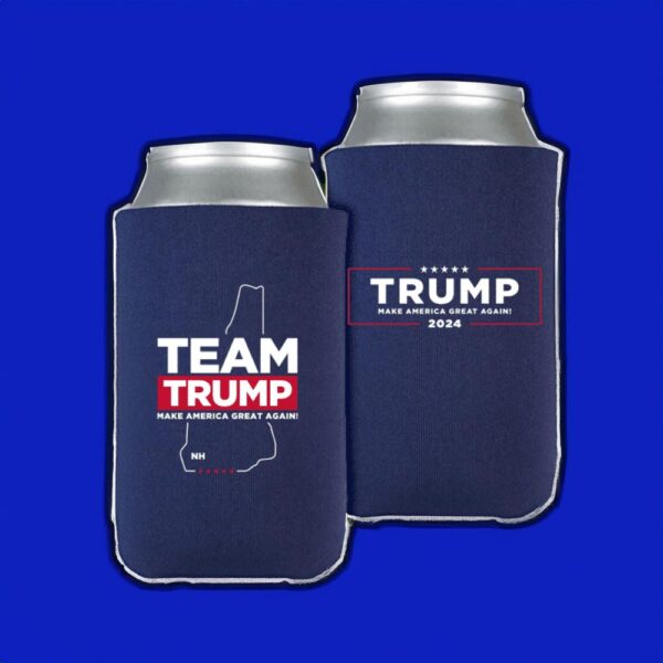 Team Trump New Hampshire Navy Beverage Cooler: Keep Your Drinks Cold and Show Your Support - Image 2