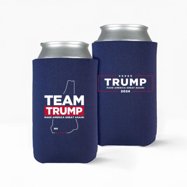 Team Trump New Hampshire Navy Beverage Cooler: Keep Your Drinks Cold and Show Your Support - Image 4