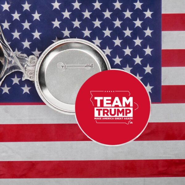 Team Trump Iowa Red 3" Buttons - Image 2