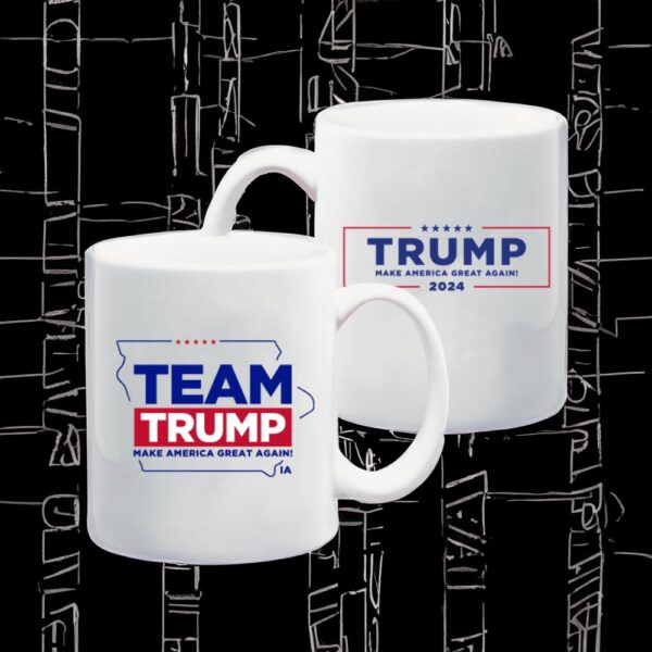 Team Trump Iowa: Show Your Support with Our Exclusive White Coffee Mug - Image 3