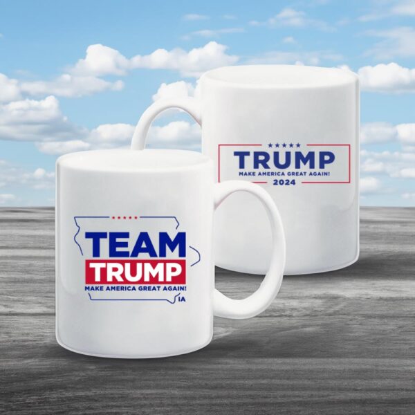 Team Trump Iowa: Show Your Support with Our Exclusive White Coffee Mug - Image 4