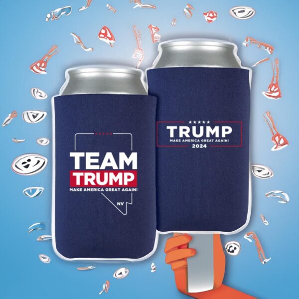 Team Trump 2024 Nevada Navy Beverage Cooler: Keep Your Drinks Cold and Show Your Support - Image 2