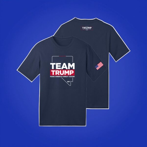 Team Trump Nevada Navy Cotton T-Shirt: Show Your Support in Style