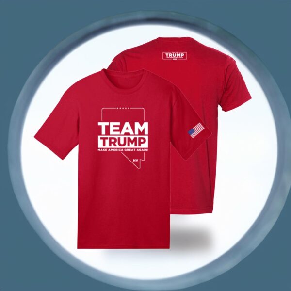 Show Your Support: Team Trump Nevada Red Cotton T-Shirt