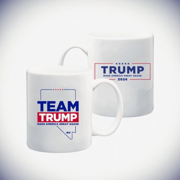 Team Trump Nevada: Show Your Patriotism with Our White Coffee Mug - Image 2