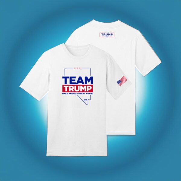 Team Trump Nevada: Show Your Support with Our White Cotton T-Shirt