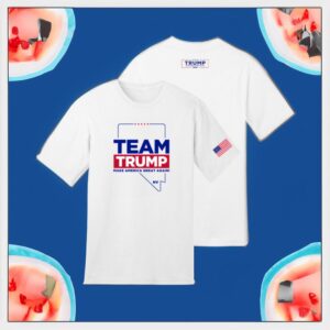 Team Trump Nevada White Cotton T Shirts