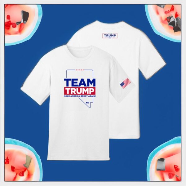 Team Trump Nevada: Show Your Support with Our White Cotton T-Shirt - Image 3