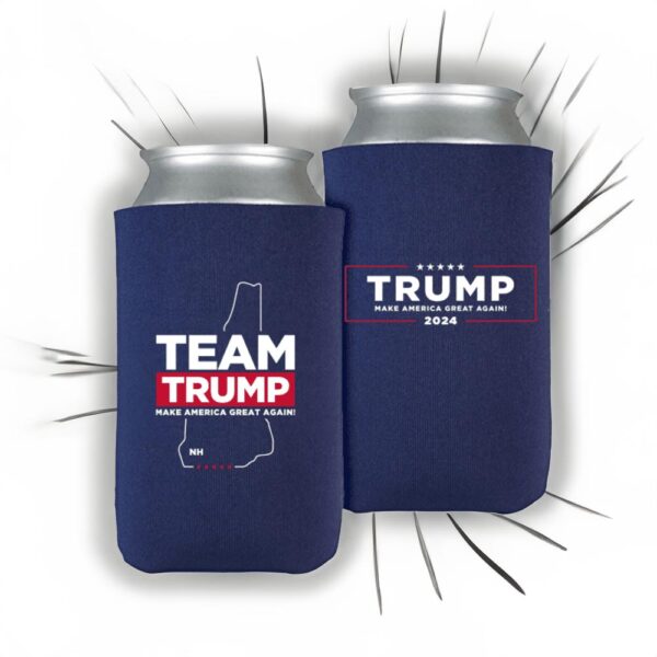 Team Trump New Hampshire Navy Beverage Cooler: Keep Your Drinks Cold and Show Your Support