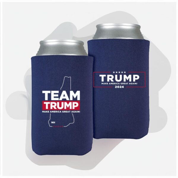 Team Trump New Hampshire Navy Beverage Cooler: Keep Your Drinks Cold and Show Your Support - Image 3