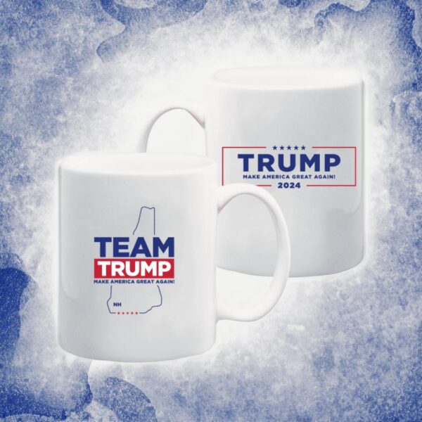 Team Trump New Hampshire: Show Your Granite State Pride with Our White Coffee Mug