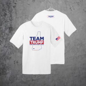 Team Trump New Hampshire White Cotton T Shirts