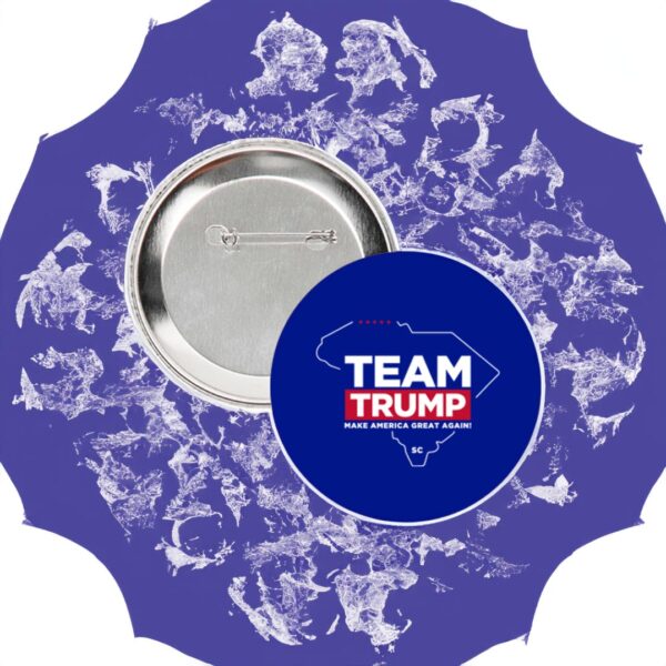 Team Trump South Carolina Blue 3" Buttons - Image 2