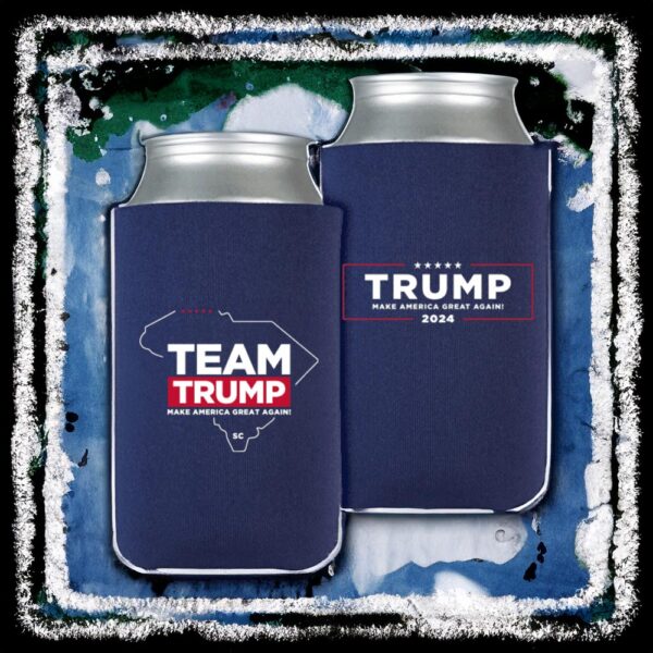 Team Trump South Carolina Navy Beverage Cooler: Patriotic Hydration for the Palmetto State - Image 2