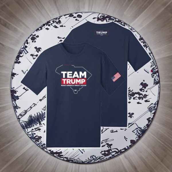 Team Trump South Carolina Navy Cotton T-Shirt: Show Your Support in Style - Image 2