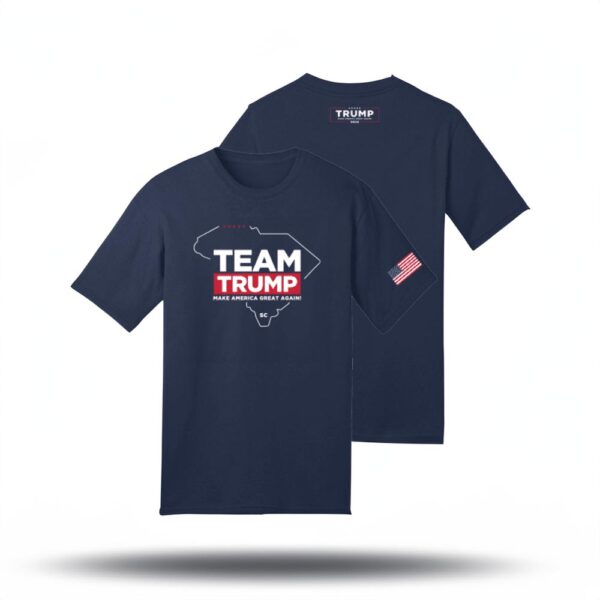 Team Trump South Carolina Navy Cotton T-Shirt: Show Your Support in Style