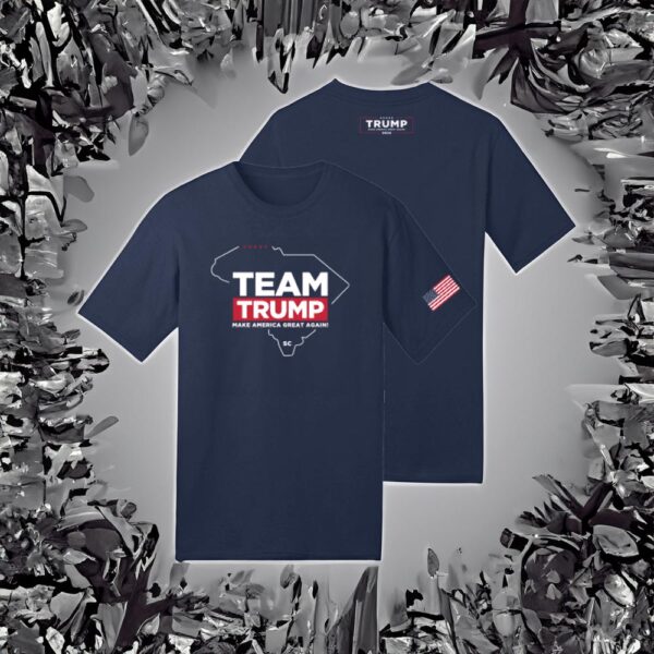 Team Trump South Carolina Navy Cotton T-Shirt: Show Your Support in Style - Image 3