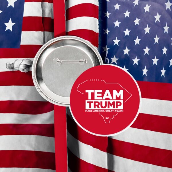 Team Trump South Carolina Red 3" Buttons