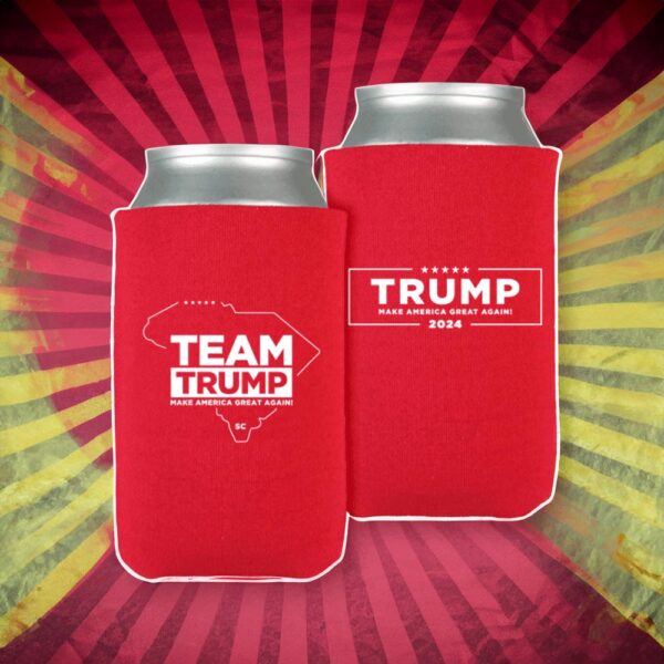 Team Trump South Carolina Red Beverage Cooler: Show Your Patriotism and Keep Your Drinks Cold