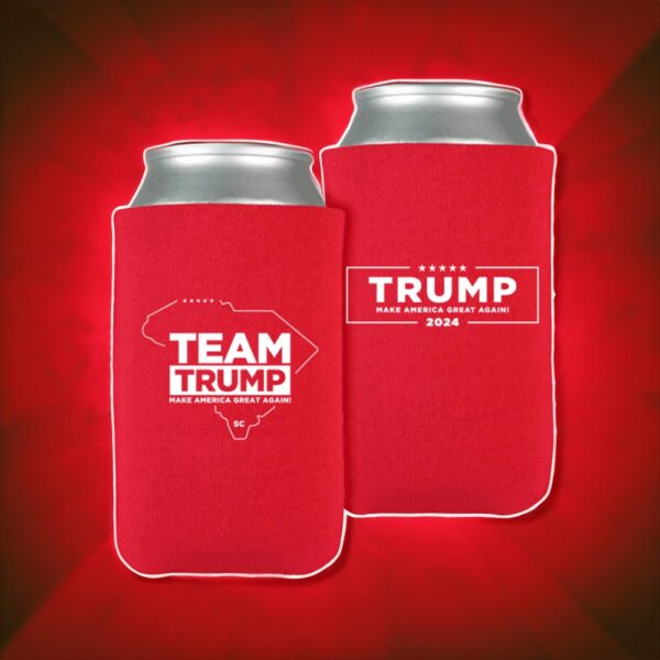 Team Trump South Carolina Red Beverage Cooler: Show Your Patriotism and Keep Your Drinks Cold - Image 4