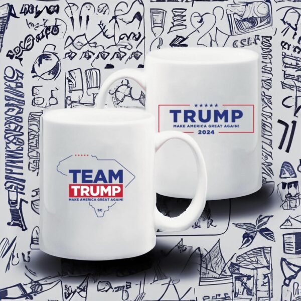 Show Your Support: Team Trump South Carolina White Coffee Mug