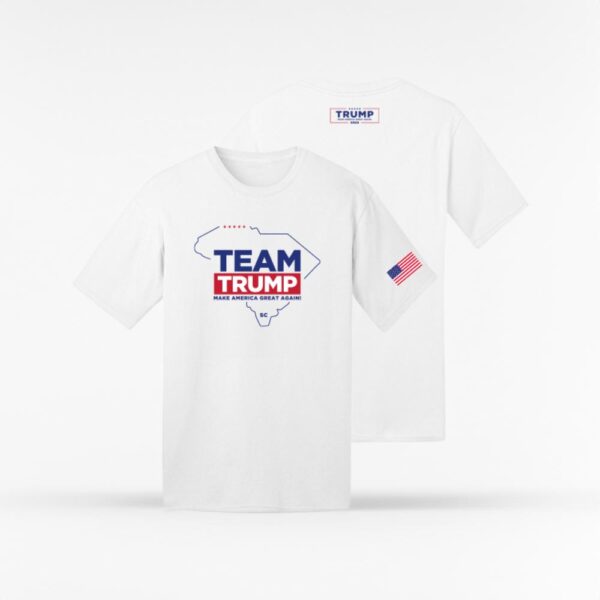 Show Your Support: Team Trump South Carolina White Cotton T-Shirt