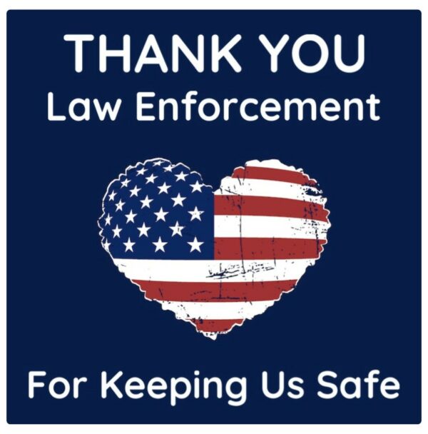 Show Your Gratitude: Thank You Law Enforcement Yard Sign - Image 2