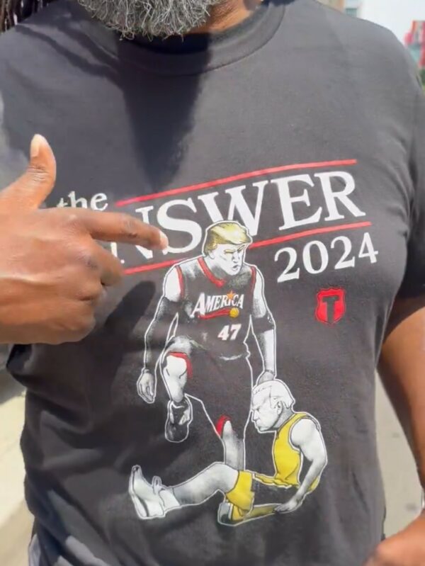 The ANSWER 2024 T-Shirts Trump And Biden