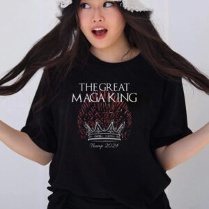 The Great MAGA King Crown USA Parody Trump 2024 Anti Biden T Shirts