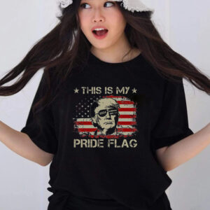 This Is My Pride Flag Trump 2024 American Flag 4th Of July T Shirts