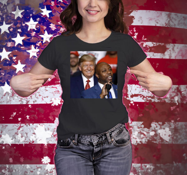 Show Your Support: Tim Scott Donald Trump 2024 T-Shirt - Image 2