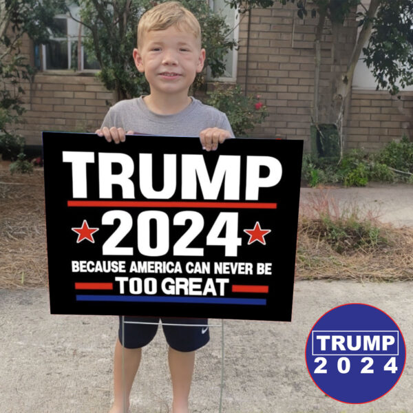 Trump 2024: Make America Great Again Yard Sign - Image 2