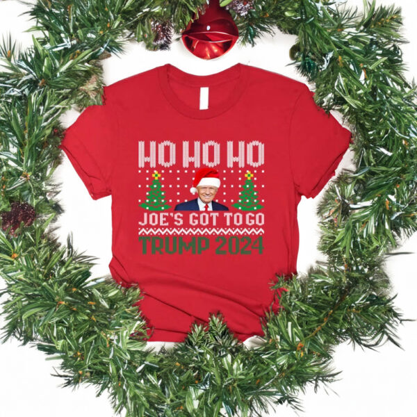 Trump 2024 Christmas Shirt: Sarcastic Anti-Biden Xmas Tee