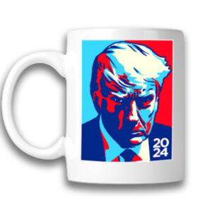 Trump 2024 Colorblock Coffee Mug Black