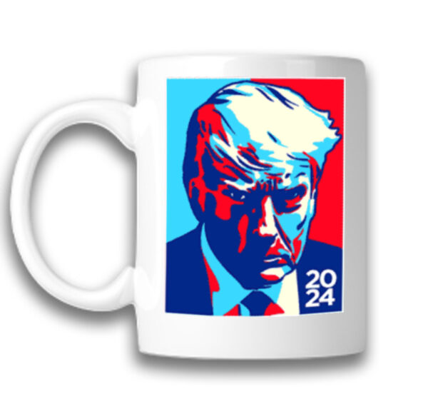 Trump 2024: Show Your Support with Our Exclusive Colorblock Coffee Mug - Image 2