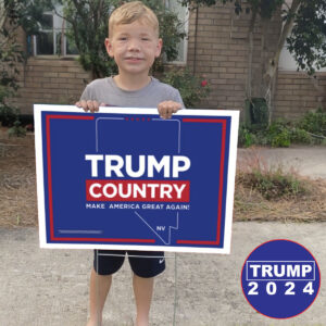 Trump 2024 Country Nevada Yard Sign