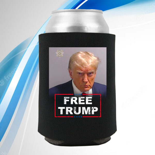 Trump 2024: FREE TRUMP MUGSHOT Beverage Cooler - Image 2