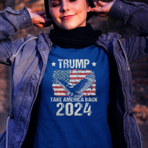 Trump 2024 Flag Take America Back Men Women Trump 2024 T Shirts