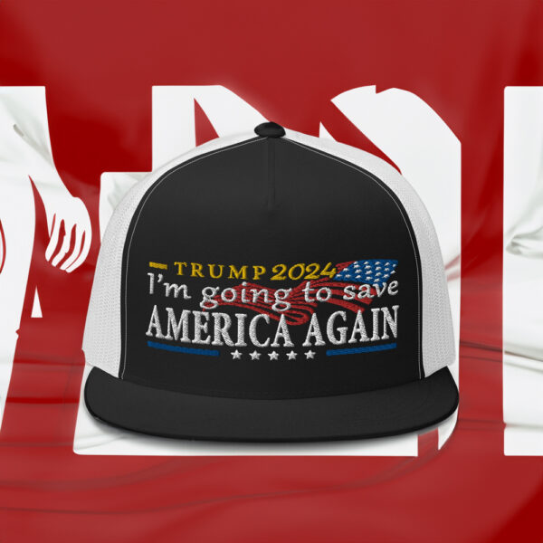 Trump 2024: Embroidered Hat for America's Savior