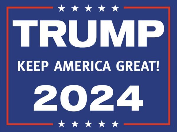 Trump 2024: Keep America Great Yard Sign - Image 2