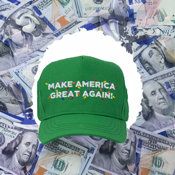 Trump Mugshot MAGA Green Christmas Hat: Festive and Patriotic - Image 2