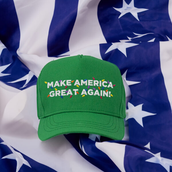 Trump Mugshot MAGA Green Christmas Hat: Festive and Patriotic