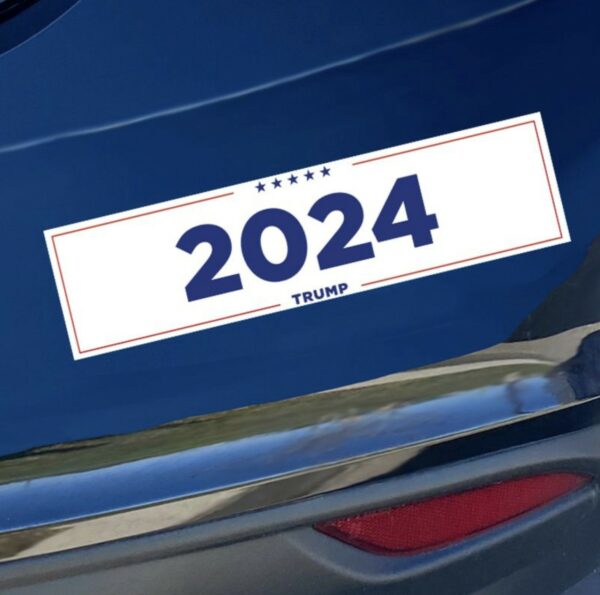 Show Your Support: Donald Trump 2024 Magnetic Bumper Sticker - Image 2